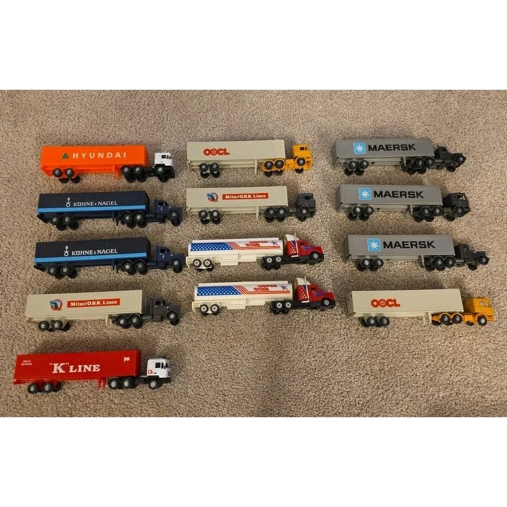 Lot‎  Of 13 Truck Trailers Containers 1:87 See All Pictures For Model